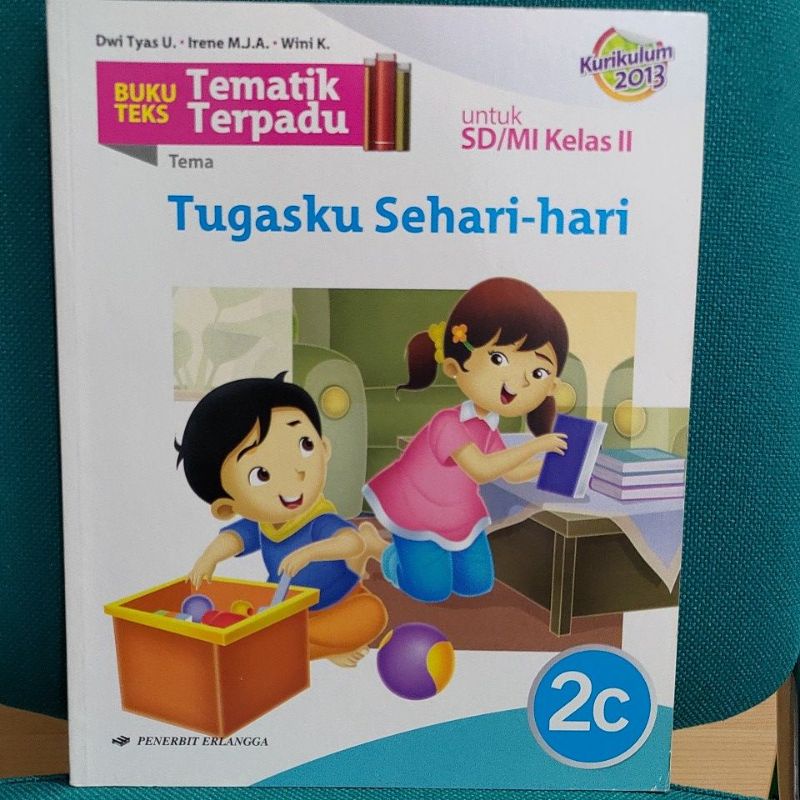 Jual BUKU TEKS TEMATIK TERPADU 2C KELAS II ERLANGGA | Shopee Indonesia