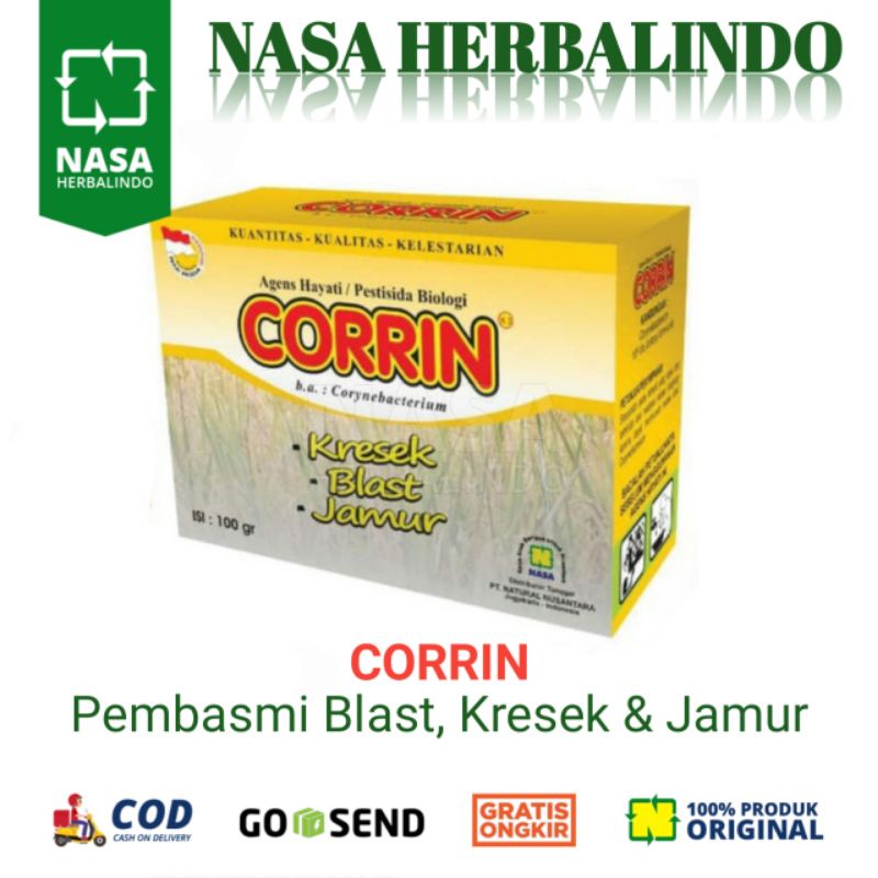 Jual Agensia Hayati Corrin Pembasmi Blast Kresek Daun Tanaman Padi