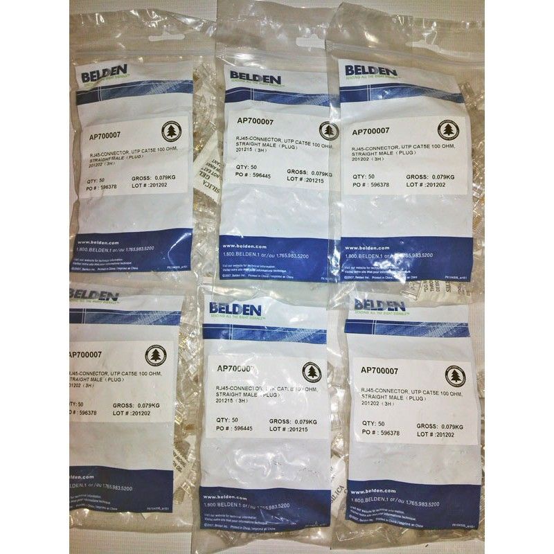 Jual Connector RJ45 Belden AP700007 Cat5E isi 50pcs | Shopee Indonesia