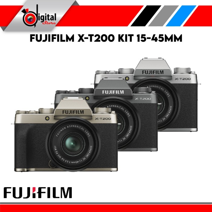 Jual FUJIFILM XT200 with XC 1545mm Lens Mirrorless Digital Camera