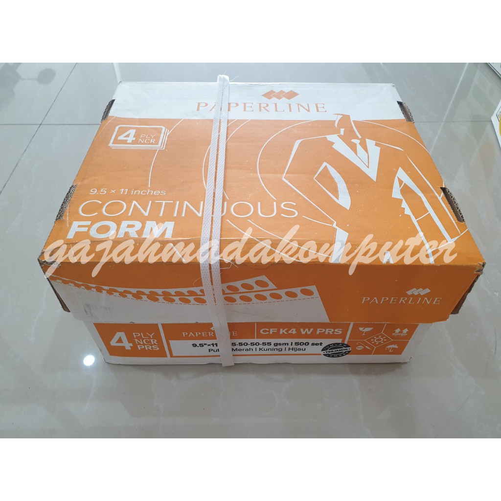 Jual Continuous form Paperline 9,5 x 11:2 4ply rangkap 4 CF K4 W PRS ...