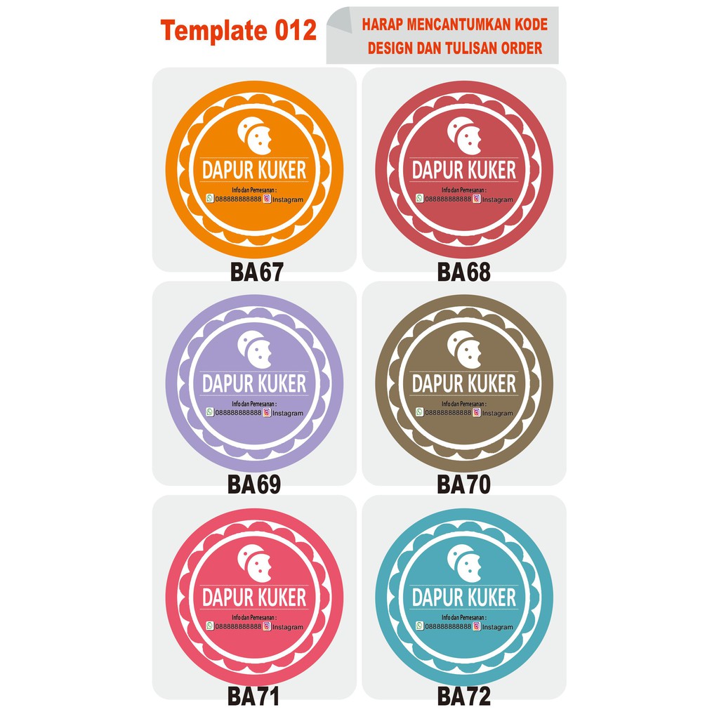 Jual Jasa Design Stiker Label / ID Card / Label kemasan | Shopee Indonesia