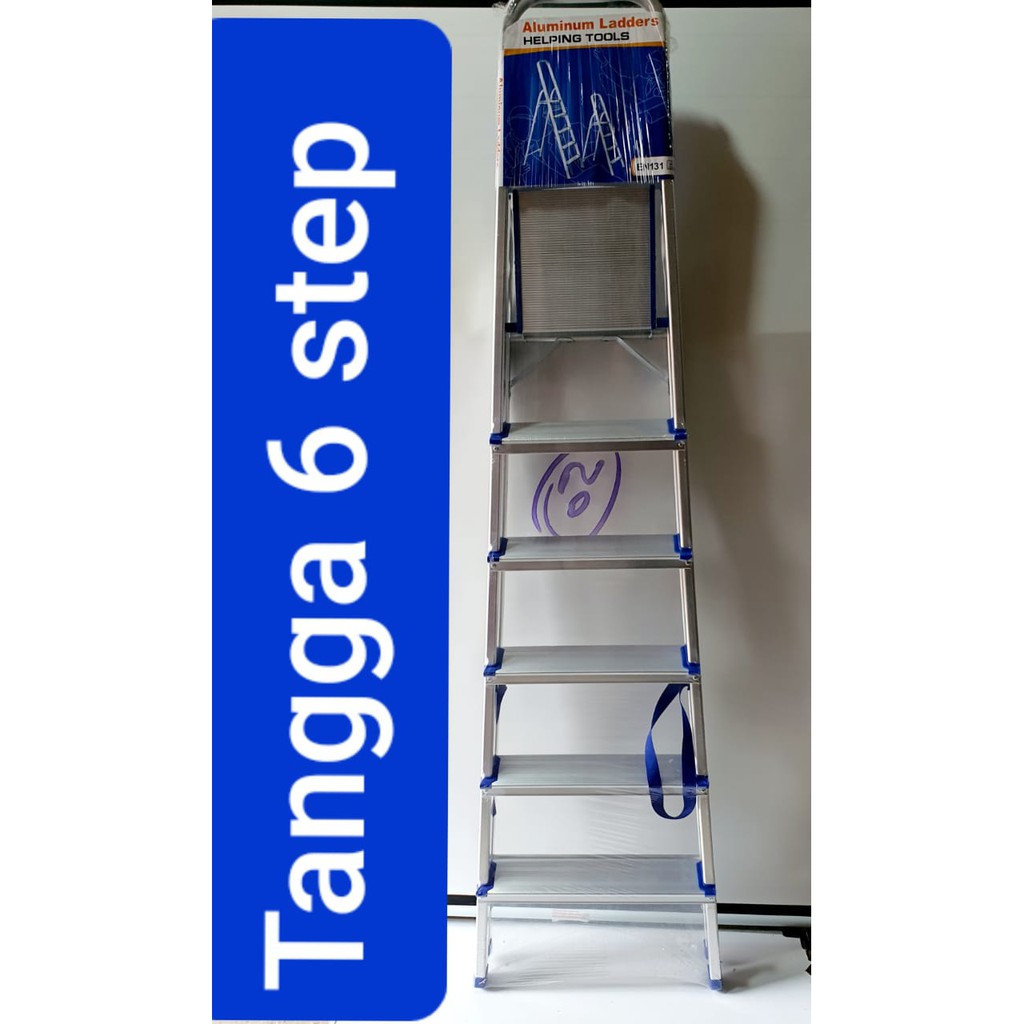 Jual PROMO MURAH Tangga Rumah Lipat alumunium 1.5 Meter 150 cm 6 step