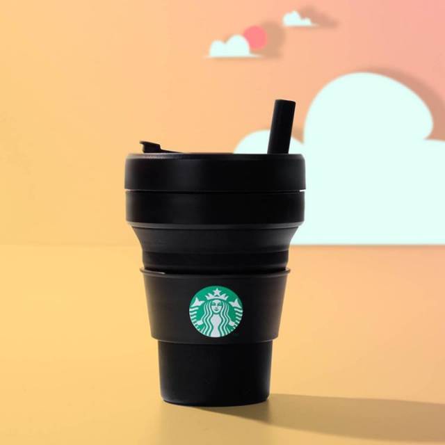 Jual STARBUCKS x STOJO collapsible cup size venti 24 fl. oz., black