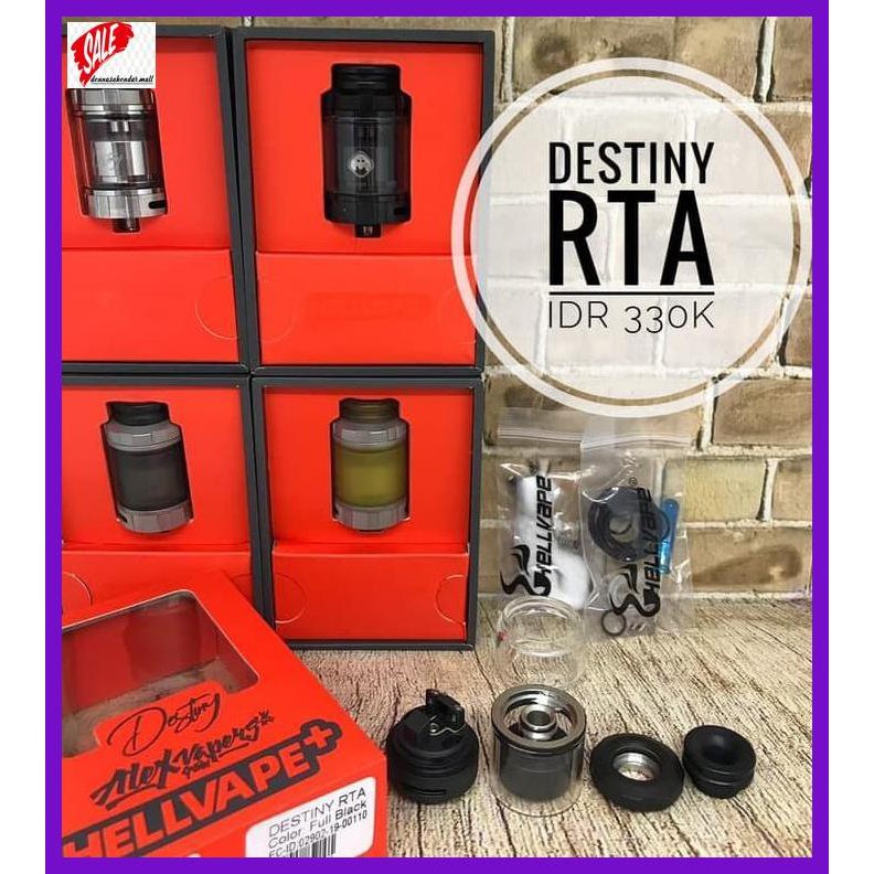 Jual Epavatomizer- Hellvape Destiny Rta Single Coil -Asli. | Shopee ...
