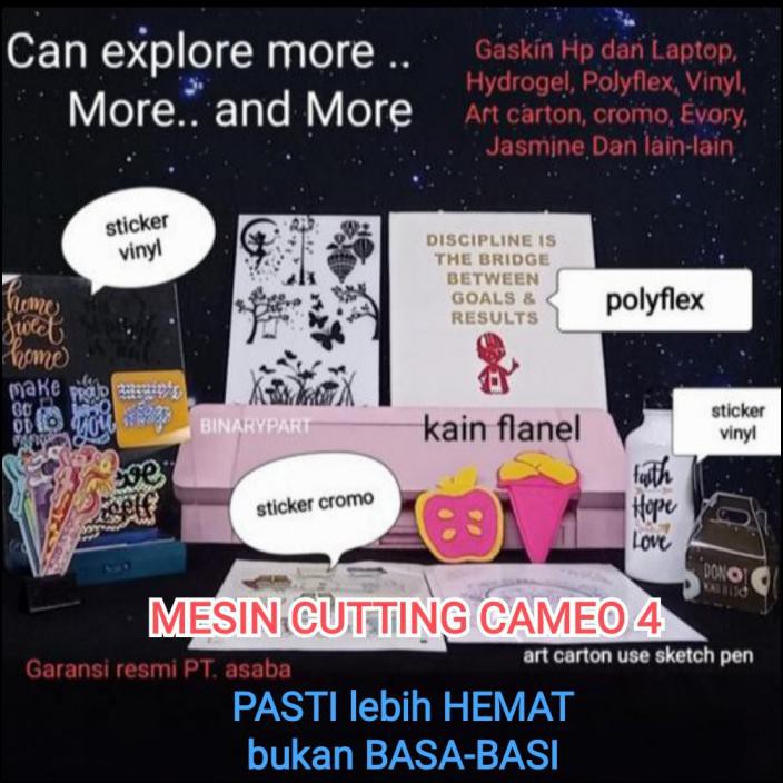 Jual MESIN CUTTING STICKER SILHOUETTE CAMEO 4 - HITAM | Shopee Indonesia