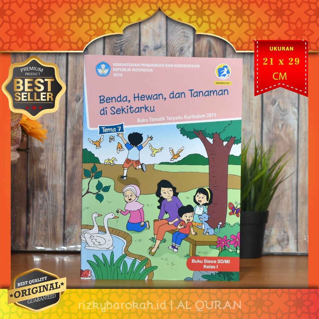 Jual Buku Siswa Kelas 1 Sd Mi Tematik Terpadu Tema 1 2 3 4 5 Kurikulum