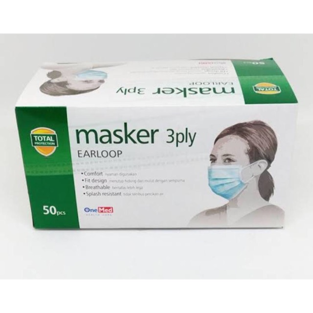 Jual MASKER EARLOOP ONEMED 50pcs | Shopee Indonesia