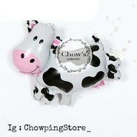 Jual Balon Foil Karakter Hewan / Binatang / Animal Sapi Mini / Cow 40cm ...