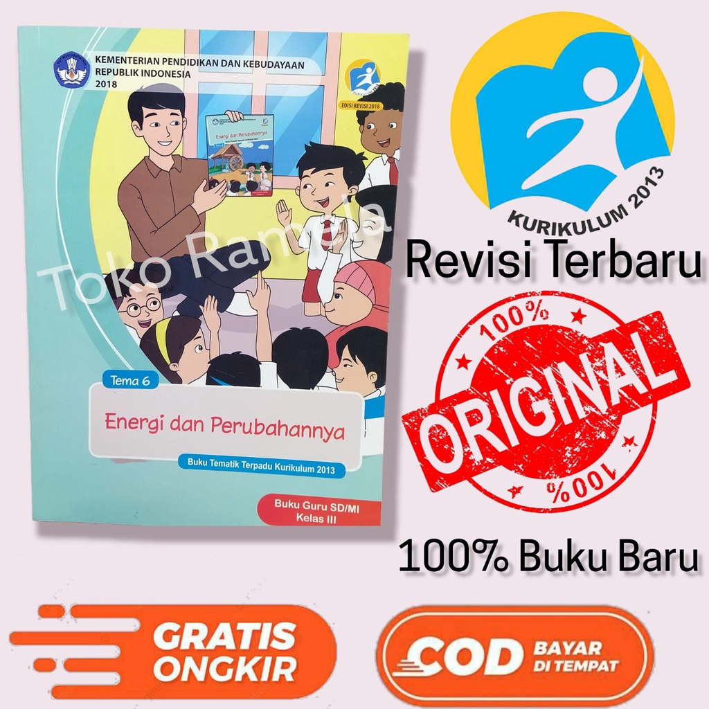 Jual Buku Guru Tematik Kelas 3 Tema 6 ENERGI Dan PERUBAHANNYA Kurikulum ...