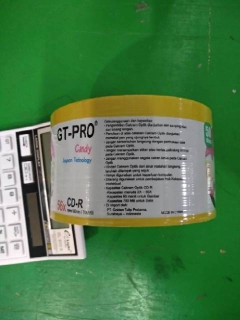 Jual CD R CD kosong GT PRO CANDY harga per ball grosiran isi 50 keping ...