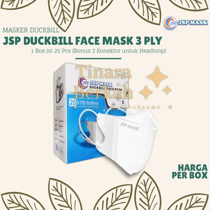 Jual Masker Duckbill JSP SM10 Face Mask Disposable Duck Bill 3 Ply 1
