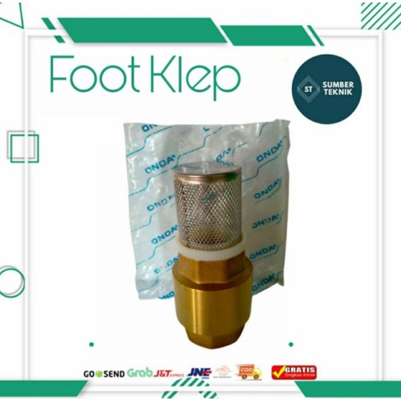 Jual Foot Klep Foot Valve Tusen Klep Kuningan Foot Klep Onda