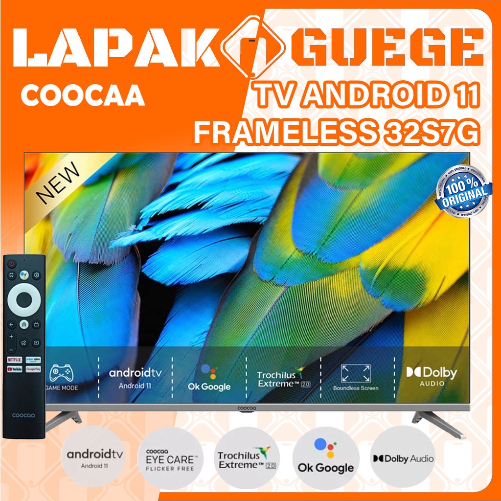 Jual Led Tv 32 Inch Coocaa 32s7g Android 11 Hdr 10 Dolby Wifi 5g Dolby