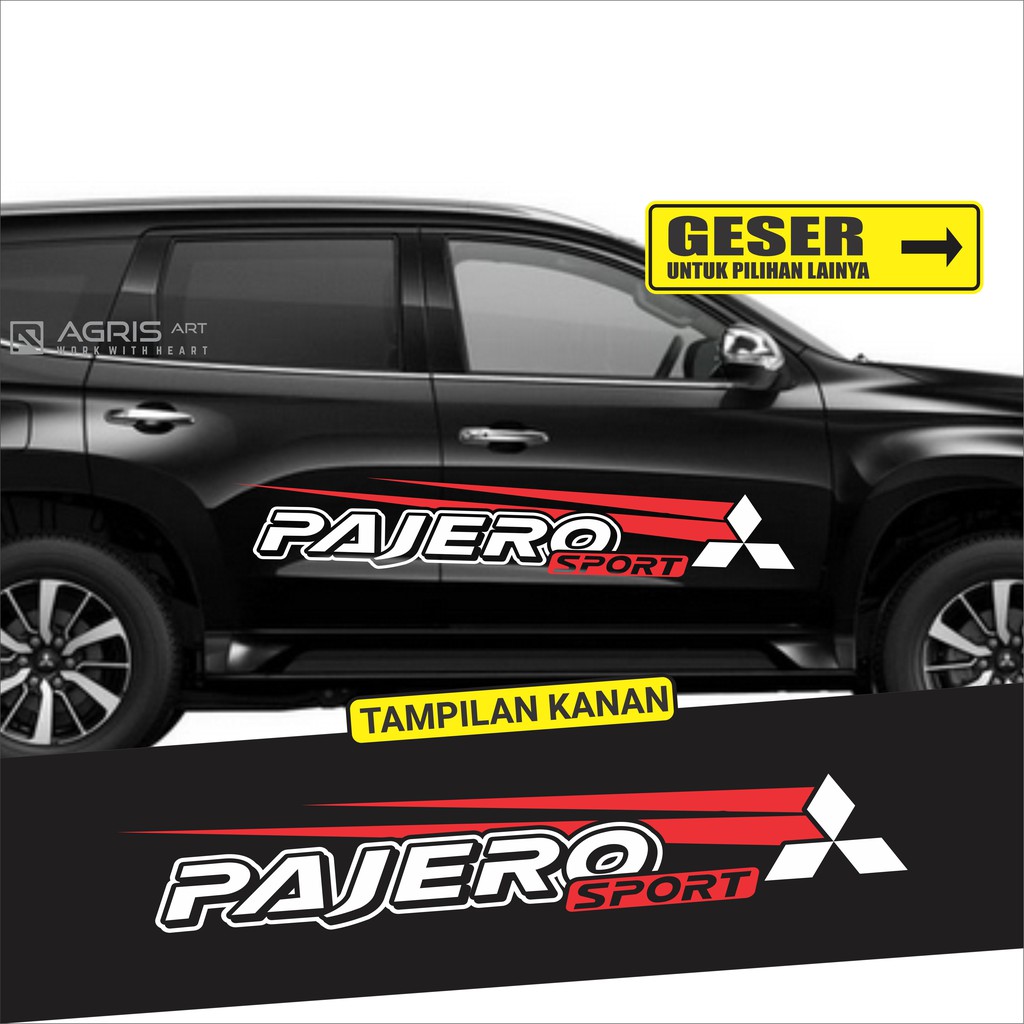 Jual cutting sticker stiker pajero body samping | Shopee Indonesia