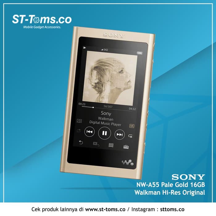 Jual Sony Original NW-A55 / NW A55 NWA55 Pale Gold 16GB Walkman Hi-Res ...