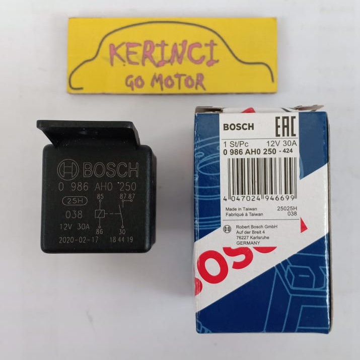 Jual RELAY BOSCH KAKI 5 12V 30A AH0 250 RELAY KLAKSON BOSCH RELAY