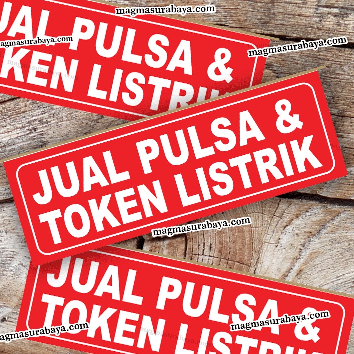 Jual Stiker Jual Pulsa Dan Token Listrik Shopee Indonesia 0074