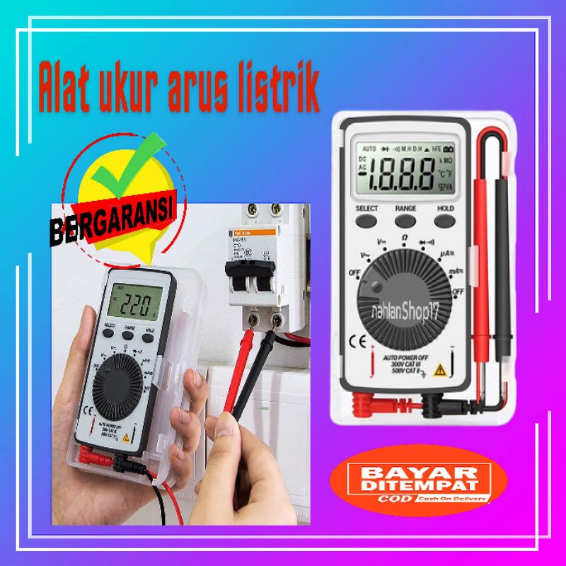 Jual Multimeter Digital Alat Ukur Arus Listrik Aneng An101 Multimeter Saku Lcd Acdc Portabel 