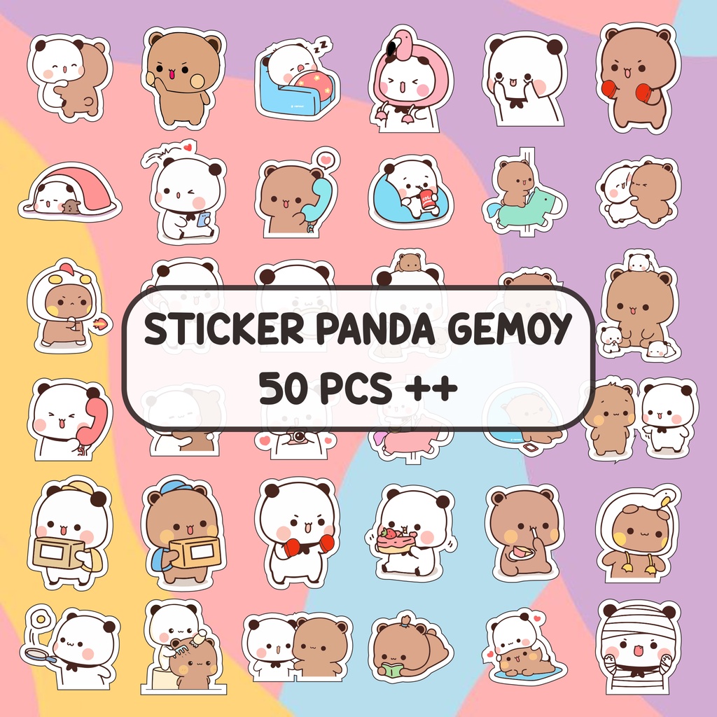 Jual Sticker Aesthetic Tumblr Panda Gemoy / Sticker Tumblr Aesthetic ...