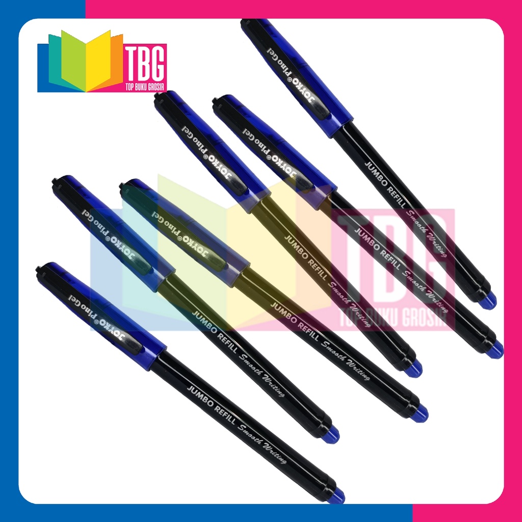 Jual BALLPOINT GP-190 BLUE PINO JOYKO/ BOLPEN GEL WARNA BIRU/ PENA ...