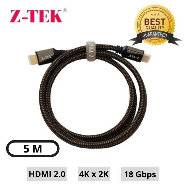 Kabel HDMI 2.0 High Speed HDMI Cable with Ethernet 5 meter ZTEK