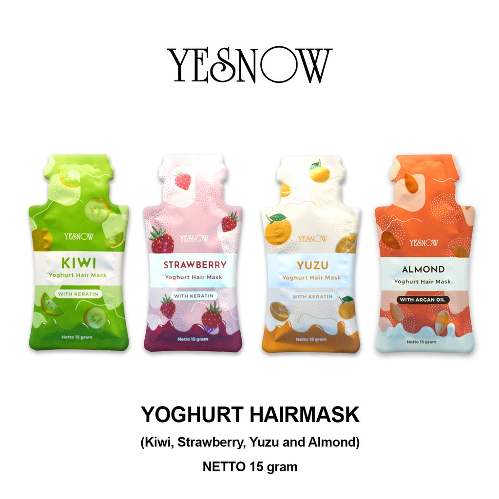 Jual (Sachet)YESNOW HAIR MASK / MASKER RAMBUT Shopee Indonesia
