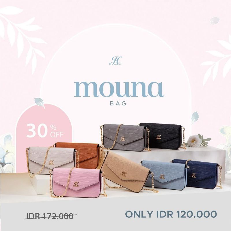 Jual JIMS HONEY MOUNA BAG TAS SELEMPANG FREE BOX EXCLUSIVE