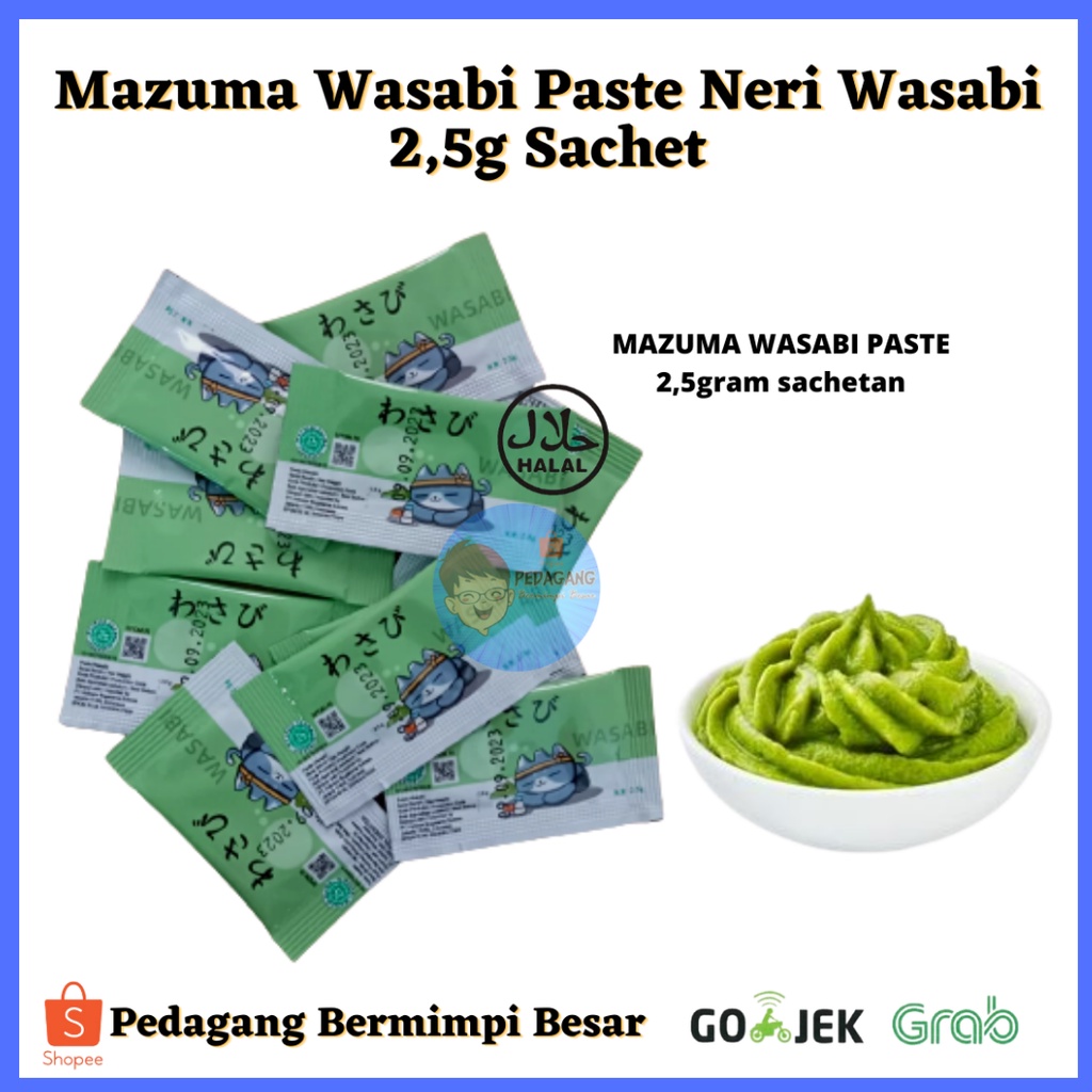Jual Mazuma Wasabi Paste Neri Wasabi Sachet 2,5gr / Wasabi Sachet