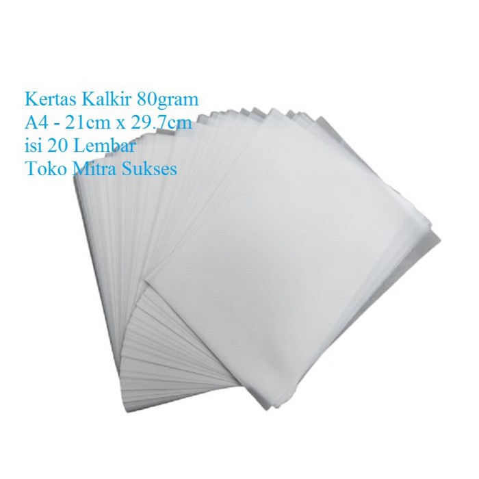 Jual Kertas Kalkir A4 80gram Isi 20 Lembar Terbatas Shopee Indonesia