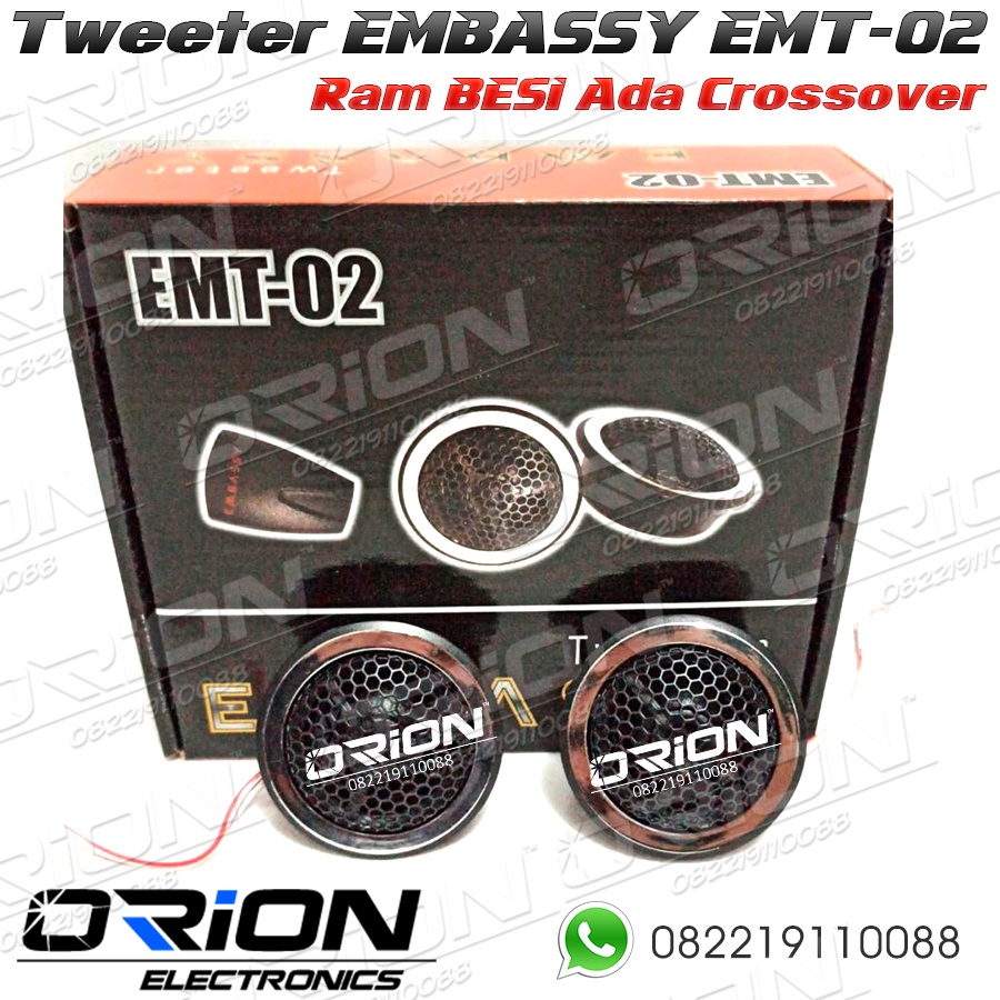 Jual Tweeter Embassy EMT-02 Tweeter Mobil PREMIUM Ram BESI | Shopee ...