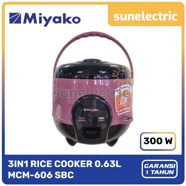 Jual Miyako MCM-606 B SBC Magic Com / Rice Cooker 3in1 MCM 606 B SBC ...