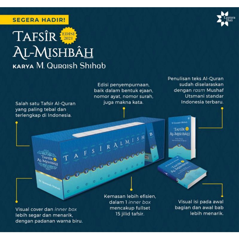 Jual Tafsir Al Mishbah 1 Set 15 Jilid Shopee Indonesia