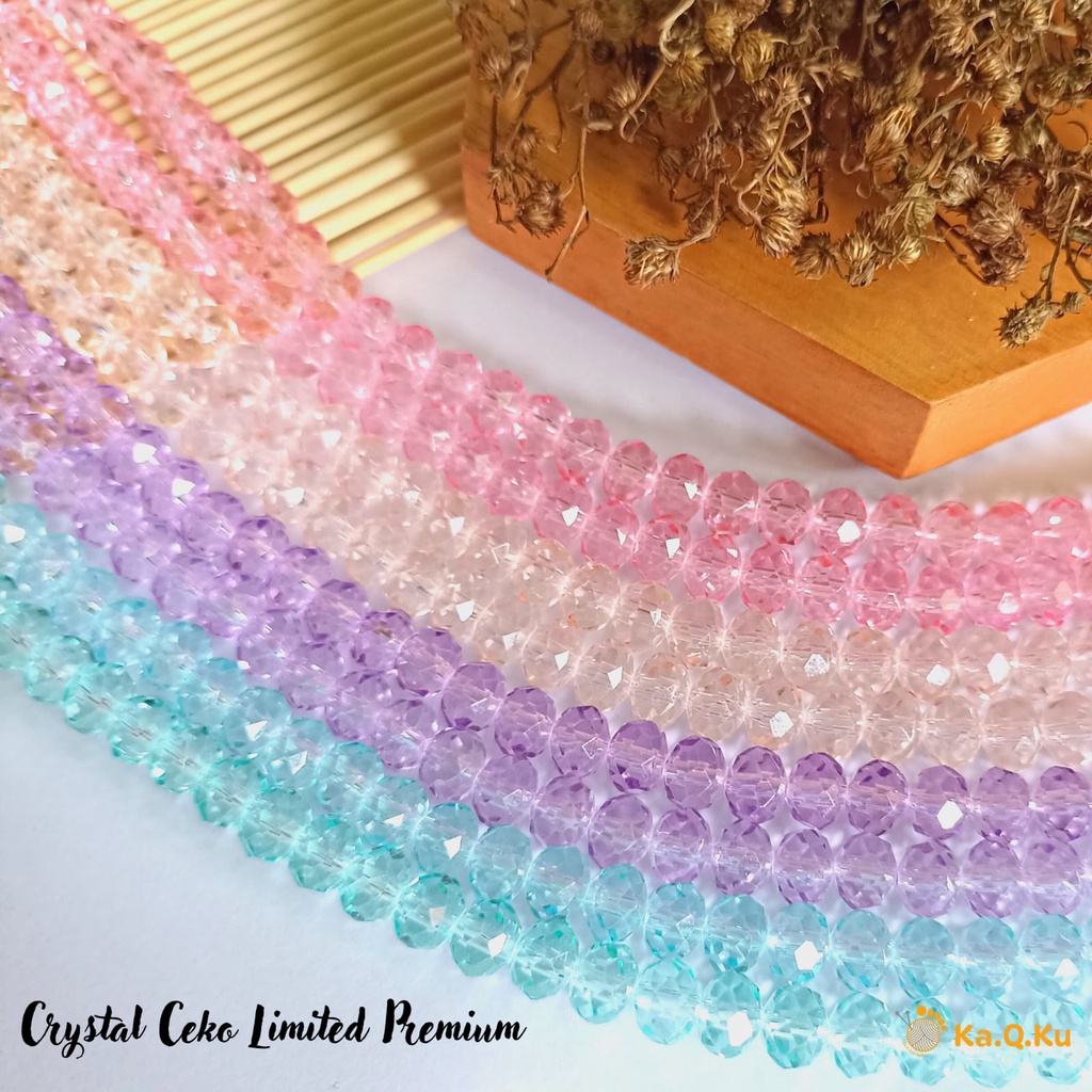 Jual Crystal Ceko Bening 8mm Limited Premium Colour - Kristal Ceko