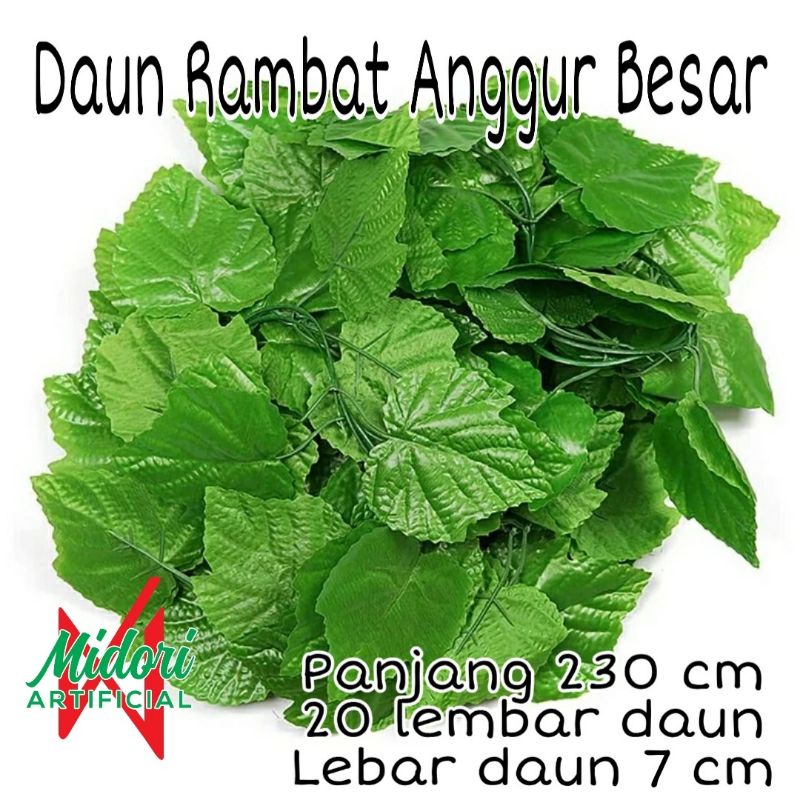 Jual Daun Rambat Anggur Besar Plastik Artificial | Shopee Indonesia