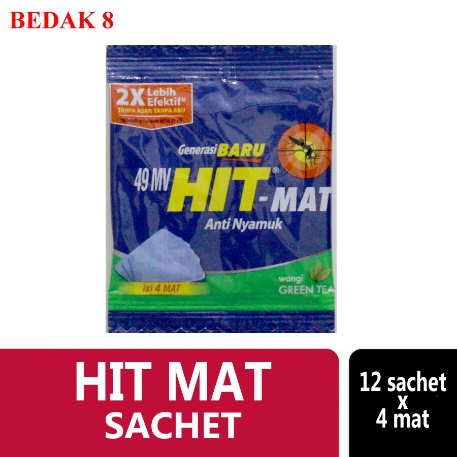 Jual Hit Mat SACHET Anti Nyamuk Electrik (1 Renceng isi 12 sachet x 4 ...