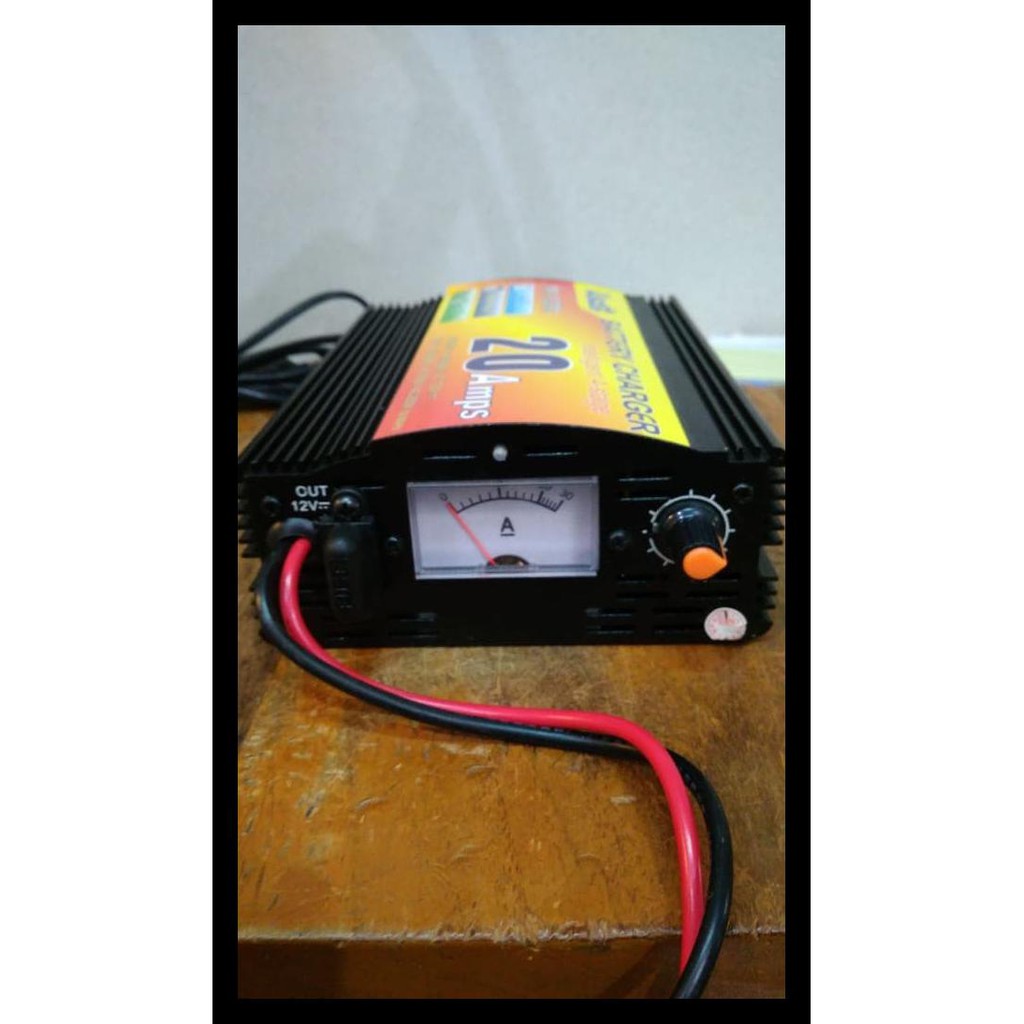 Jual Cas Aki 12V 20A Usat Battery,Charger Aki Otomatis 12V 20A Motor