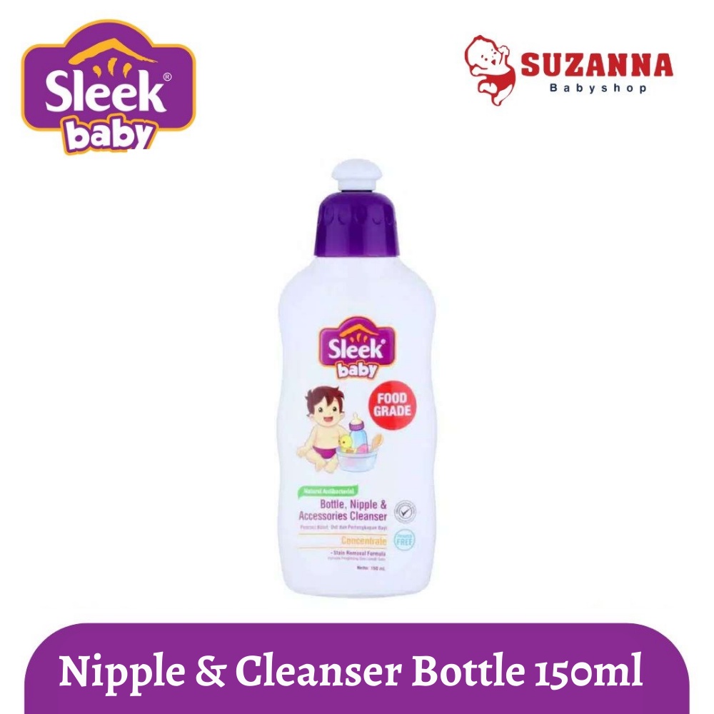 Jual Sleek Baby Nipple & Cleanser Botol || 150 ML Sabun Cuci Botol ...