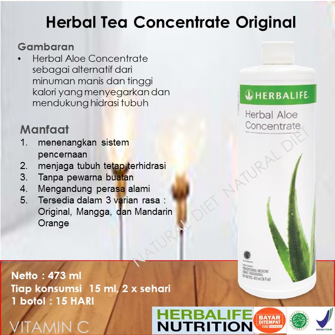 Jual Herbal Aloe Concentrate Mandarin Kesehatan Melancarkan Buang Air