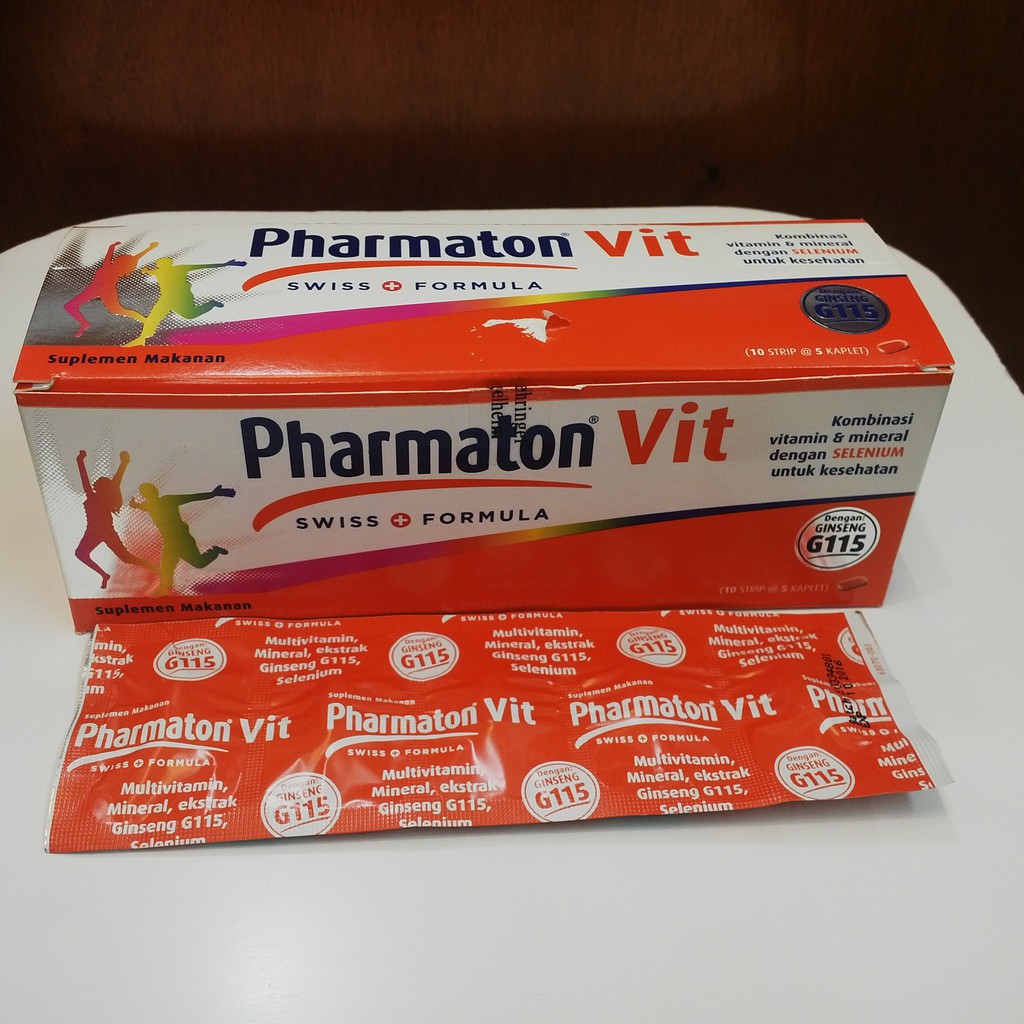 Jual PHARMATON VIT 1 STRIP Isi 5 KAPLET | Shopee Indonesia