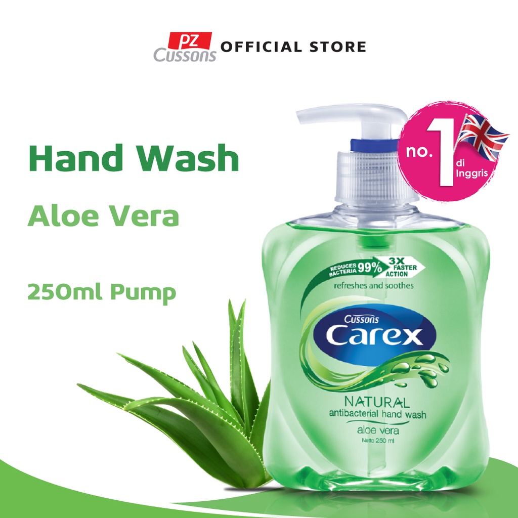 Jual Carex Hand Wash Aloe Vera Sabun Cuci Tangan Antibakteri Pump
