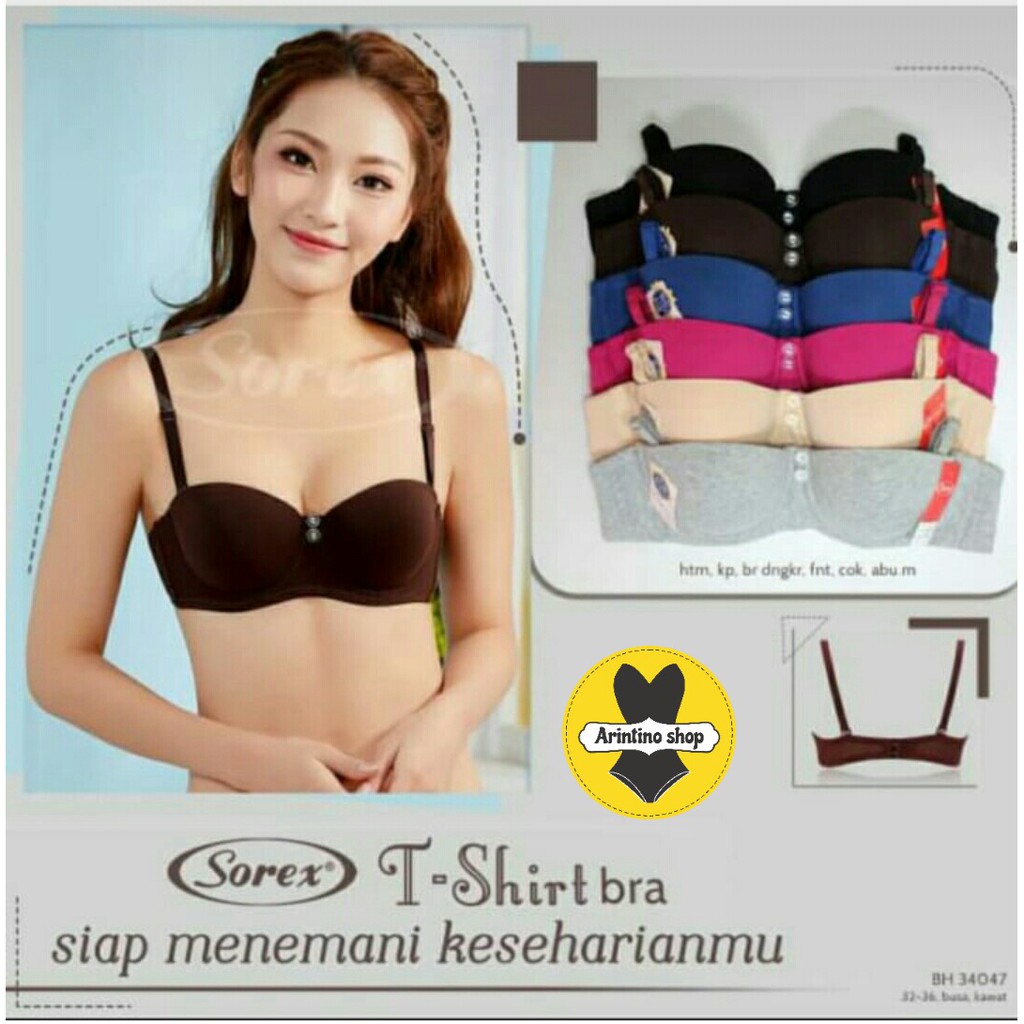 Jual Bh Bra Sorex Cup A Cup T Shirt Katun Bra Busa Pakai Kawat Half Cup Shopee