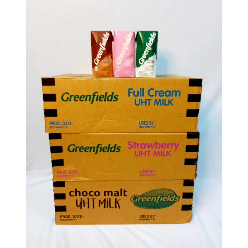 Jual SUSU UHT GREENFIELDS 250 ML (KARTON) | Shopee Indonesia