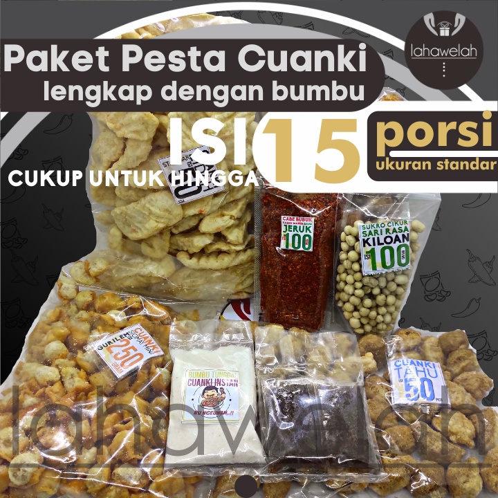 Jual Paket Instan Mix Pesta Cuanki Dengan Bumbu Lengkap Untuk 15 Porsi