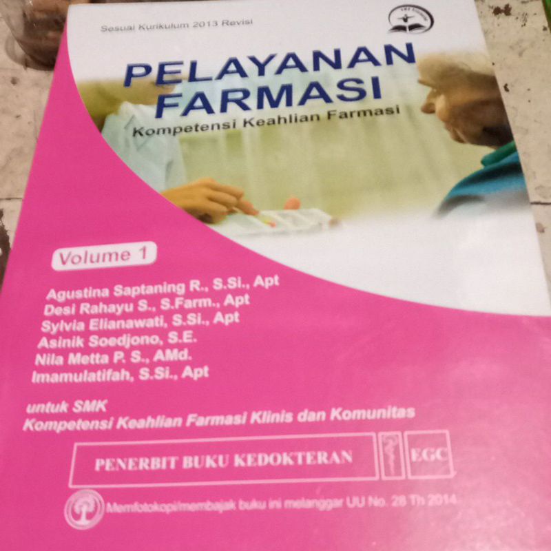 Jual PELAYANAN FARMASI Volume 1( Bekas) | Shopee Indonesia