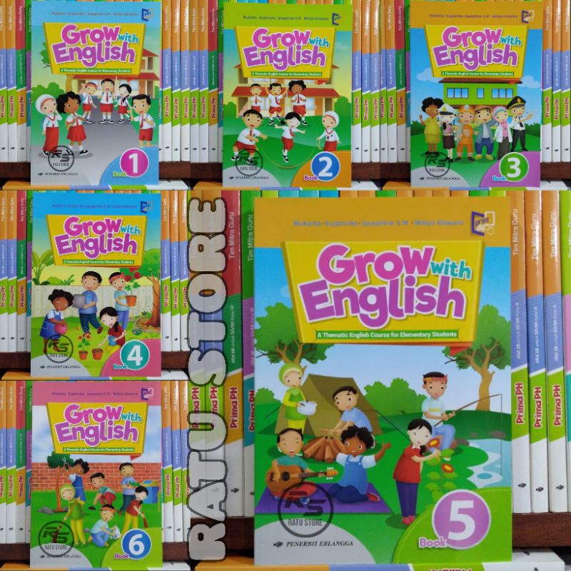 Jual Buku Bahasa Inggris Grow With English SD Kelas 1 2 3 4 5 6 ...