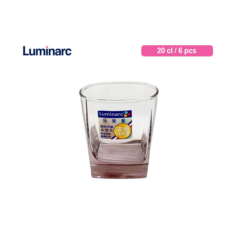 Jual Luminarc Gelas Minum Sterling Ice Pink 20 Cl 6 Pcs Shopee Indonesia 9730