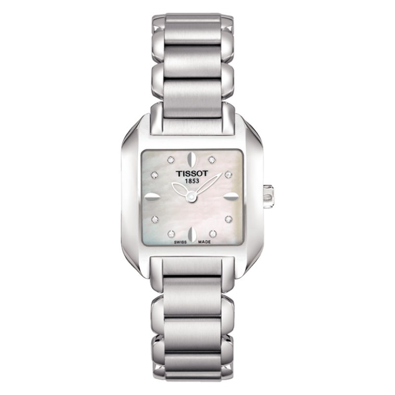 Jam Tangan Wanita TISSOT T Wave Diamond Ladies Dial Stainless Steel T02.1.285.74