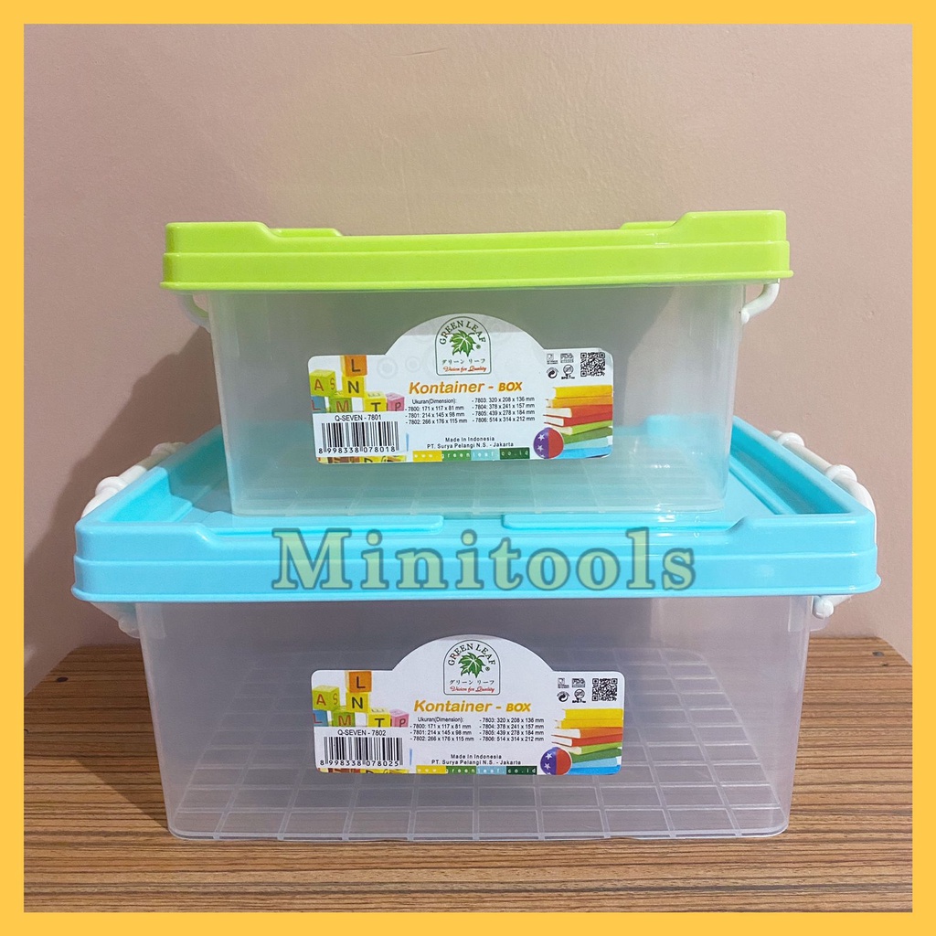 Jual Box Container Kecil Serbaguna / Kotak Masker / Kotak Obat / Green ...