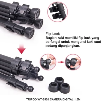 Tripod Handphone Camera Digital Universal Wt 3520 Portable Bisa Landscape Penyangga Hp Kamera